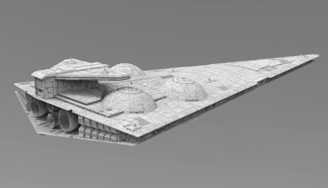 interdictor - immobilizer 418 star destroyer - star wars 3D 모델 .c4d .max .obj .3ds .fbx .stl .blend 