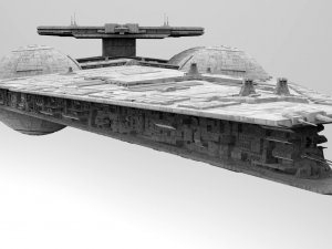 interdictor - immobilizer 418 star destroyer - star wars 3D 모델