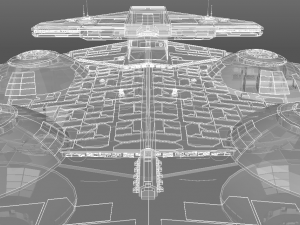 interdictor - immobilizer 418 star destroyer - star wars 3D 모델