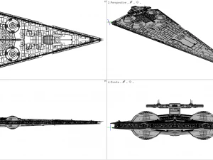 Interdictor - immobilizer 418 star destroyer - star wars 3D Model