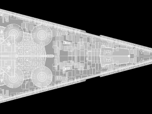 interdictor - immobilizer 418 star destroyer - star wars 3D 모델