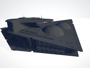 interdictor - immobilizer 418 star destroyer - star wars 3D 모델
