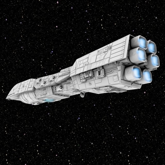 rendili class star dreadnought - star wars 3D Модель .c4d .max .obj .3ds .fbx .stl .blend 