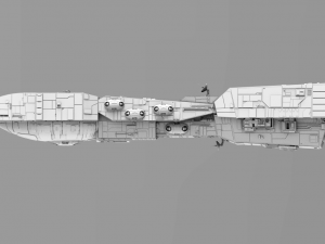 rendili class star dreadnought - star wars 3D Модель