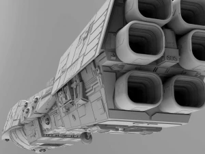 rendili classe star dreadnought - star wars Modello 3D