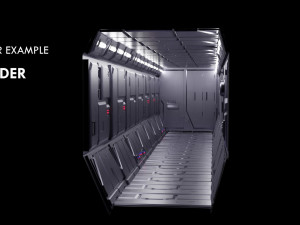 sci-fi wall and floor panels kit - 21 parts kitbash Modèle 3D