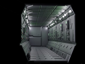 sci-fi wall and floor panels kit - 21 parts kitbash Modèle 3D