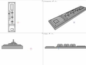 sci-fi wall and floor panels kit - 21 parts kitbash Modèle 3D