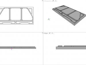 sci-fi wall and floor panels kit - 21 parts kitbash Modèle 3D
