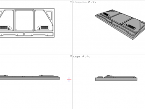 sci-fi wall and floor panels kit - 21 parts kitbash Modèle 3D