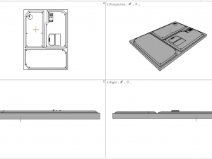 sci-fi wall and floor panels kit - 21 parts kitbash Modèle 3D