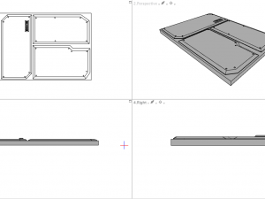 sci-fi wall and floor panels kit - 21 parts kitbash Modèle 3D