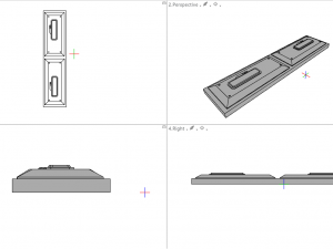 sci-fi wall and floor panels kit - 21 parts kitbash Modèle 3D