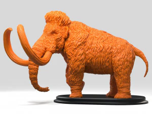 mamute Modelo de Impressão 3D