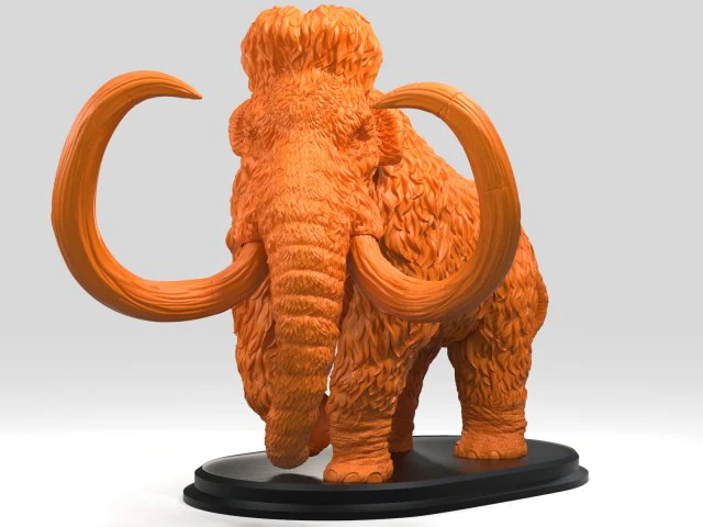 mamute Modelo de Impressão 3D .c4d .max .obj .3ds .fbx .stl .blend 