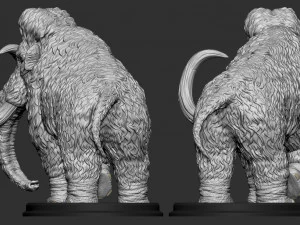 mamute Modelo de Impressão 3D