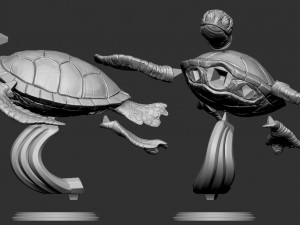 turtle 3D प्रिंट मॉडल