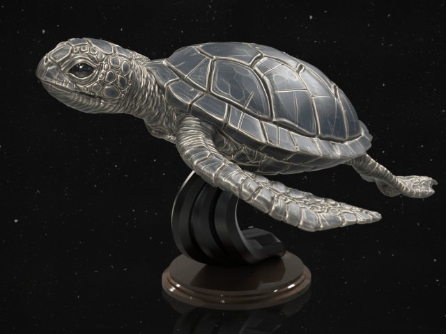turtle 3D प्रिंट मॉडल .c4d .max .obj .3ds .fbx .stl .blend 