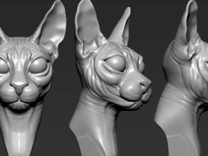 cat sphynx 3D Print Model