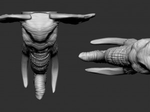 elephant head Modèles 3D en vedette