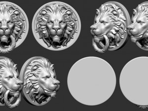 lion head 3D Baskı Modeli