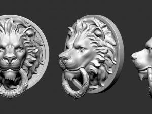 cabe&ccedil;a de le&atilde;o Modelo de Impressão 3D