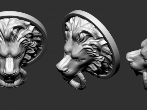 cabe&ccedil;a de le&atilde;o Modelo de Impressão 3D