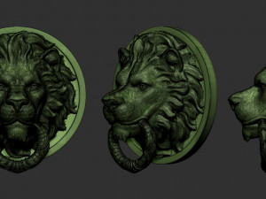 lion head 3D Baskı Modeli