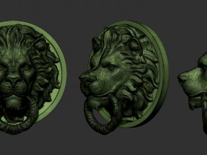 cabe&ccedil;a de le&atilde;o Modelo de Impressão 3D