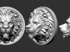 cabe&ccedil;a de le&atilde;o Modelo de Impressão 3D