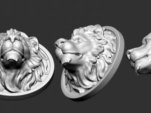 cabe&ccedil;a de le&atilde;o Modelo de Impressão 3D