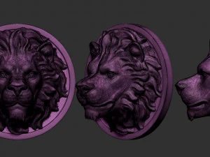 cabe&ccedil;a de le&atilde;o Modelo de Impressão 3D