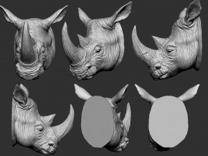 hino head 3D-printmodel