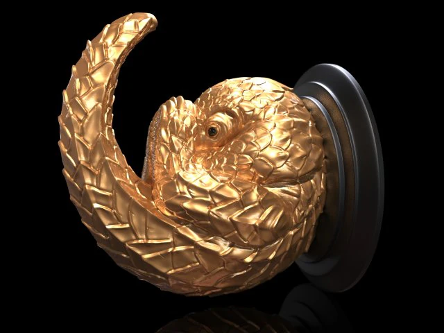 pholidota hanger hook 3D Print Model .c4d .max .obj .3ds .fbx .stl .blend 