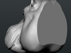 hippo head 3D-Druckmodell
