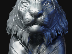 tiger head 3Dプリントモデル