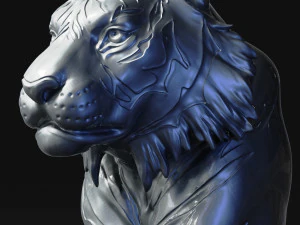 tiger head 3D Print Model