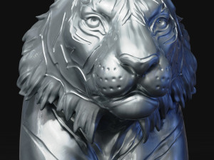 tiger head 3Dプリントモデル
