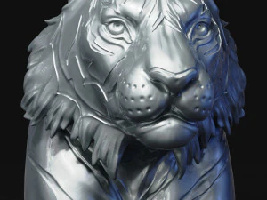 tiger head 3D Print Model