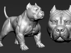 American Bully 3D-printmodel