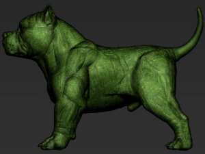 American Bully 3D Print Model