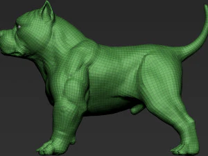 American Bully 3D Print Model
