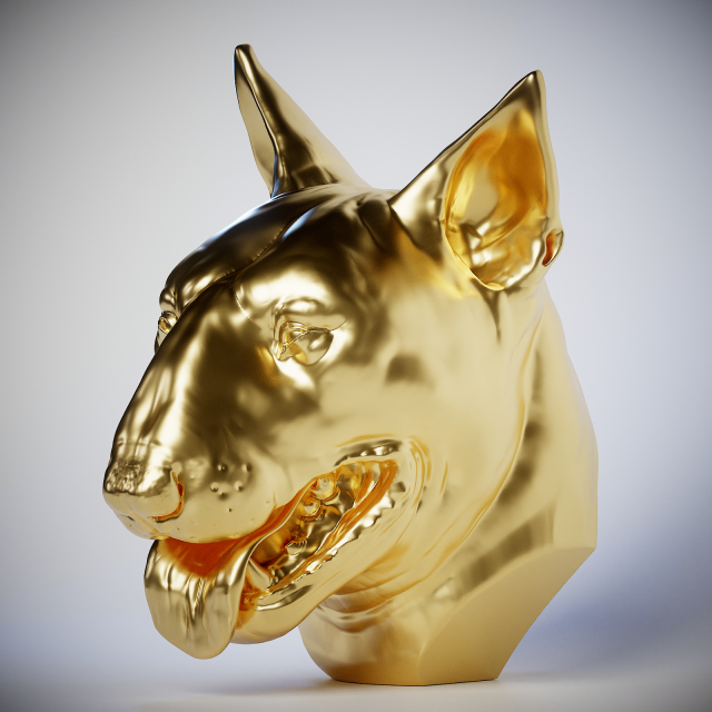 Bull Terrier Modèles 3D en vedette .c4d .max .obj .3ds .fbx .stl .blend 