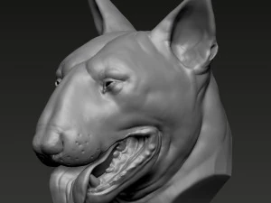 Bull Terrier 3D Print Model