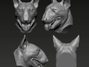Bull Terrier 3D Print Model