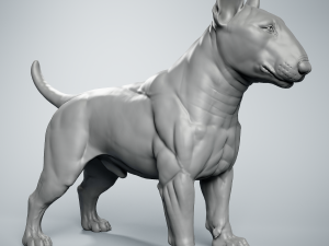 Bull Terrier Modelo de Impressão 3D