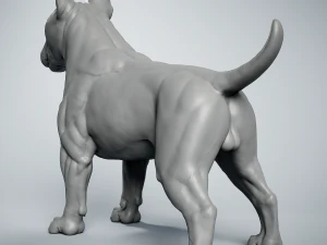 Bull Terrier Modelo de Impressão 3D