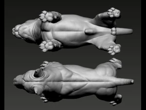 Bull Terrier Modelo de Impressão 3D