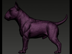Bull Terrier Modelo de Impressão 3D