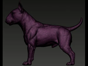 Bull Terrier Modelo de Impressão 3D